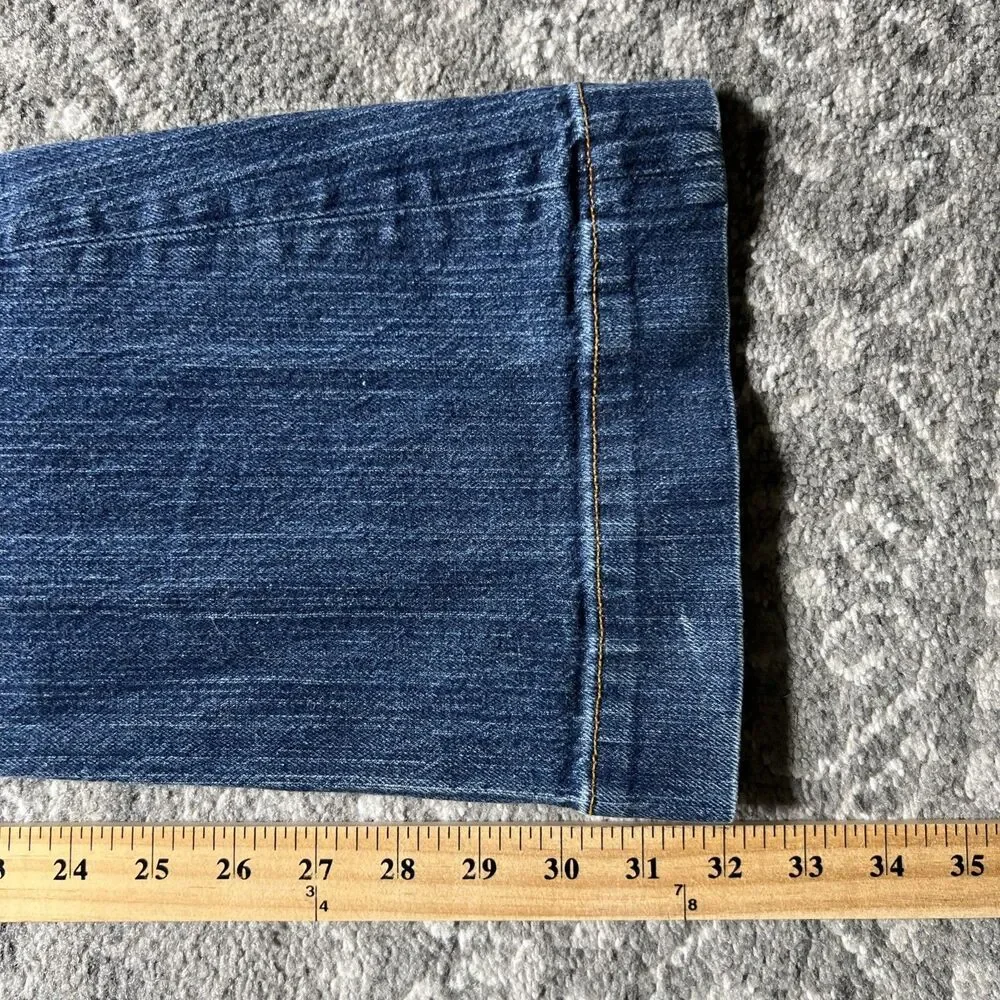 Kimes Ranch Jennifer Jeans Women's 0x32 High Rise Wide Flare Leg Western Blue - Picture 7 of 10